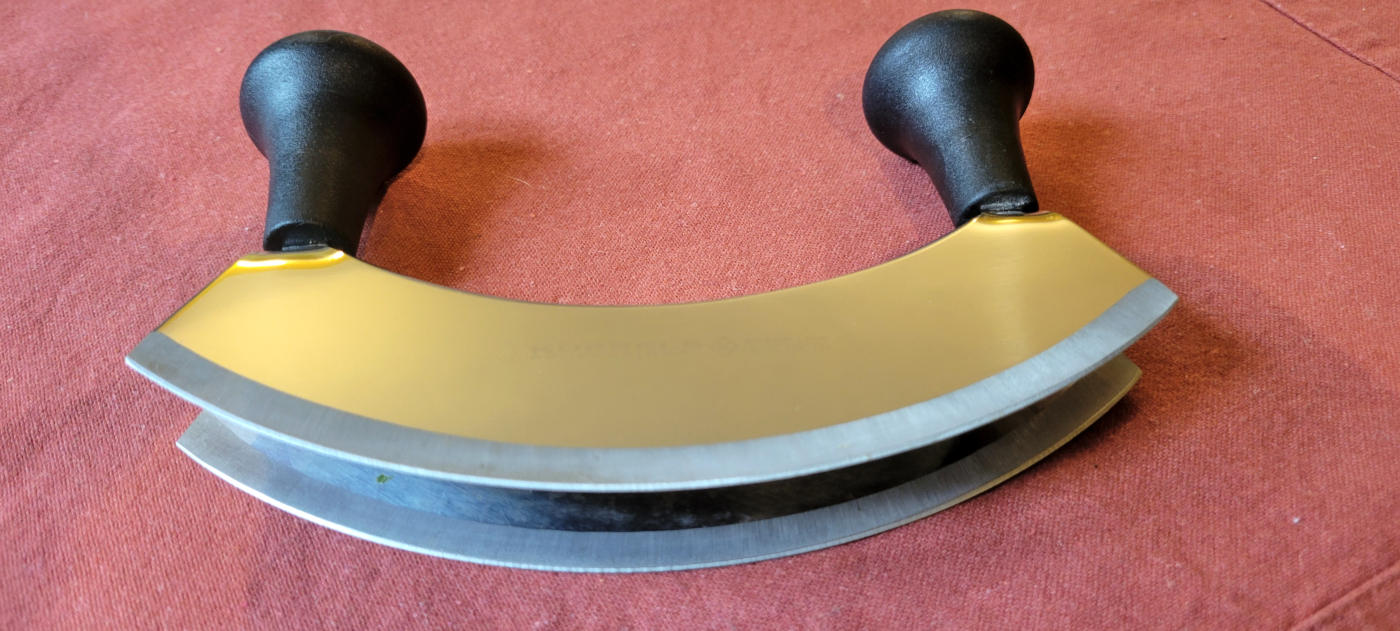 Wiegemesser mit zwei Schneiden Wiegemesser mit zwei Schneiden