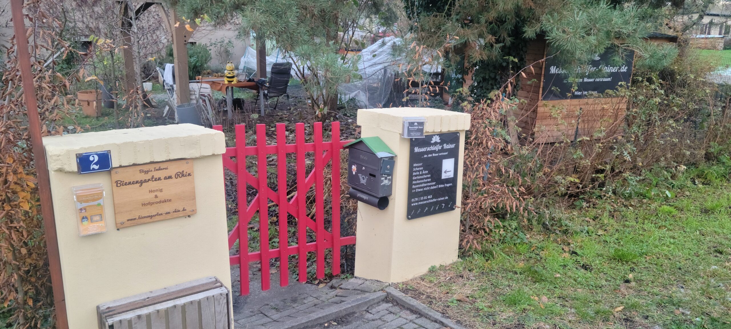 Eingang zu Messerschleifer Rainer