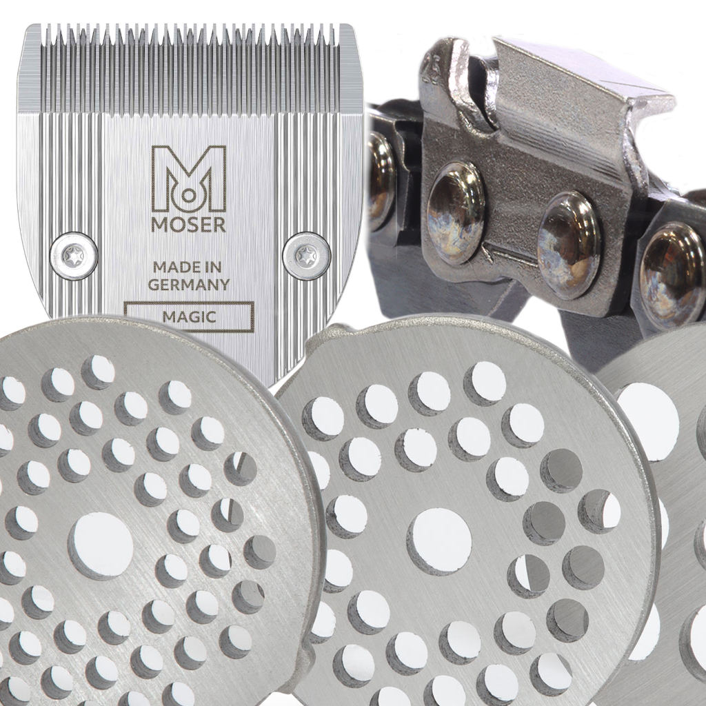 fleischwolf sägekette und scherkopf schleifen